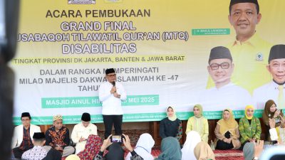 Partai Golkar Apresiasi Setinggi-tingginya Dakwah Pembangunan MDI Menggelar MTQ Disabilitas