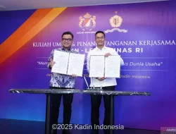 Gubernur Lemhanas Ace Hasan dan KADIN Teken MoU Siapkan Retret Bagi Pengusaha