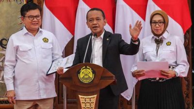 Menteri ESDM, Bahlil Lahadalia Serahkan 3 Kriteria Tambang Ilegal ke Satgas Penertiban Hutan