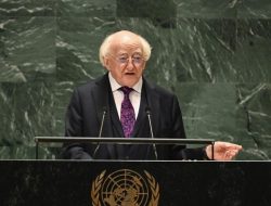 Presiden Irlandia Michael Higgins Usul Israel dan Sekutunya Dikeluarkan Dari PBB