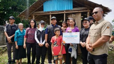 Mendukbangga Wihaji Beri Bantuan Bagi  Keluarga Risiko Stunting di Manado