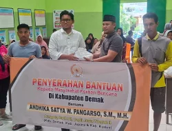Andhika Satya Wasistho Salurkan Ribuan Paket Sembako Bagi Korban Banjir di Demak, Kudus, dan Jepara