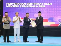 Menteri ATR/BPN Nusron Wahid Serahkan Legalitas Hak Pakai Aset ke Gubernur Lemhannas Ace Hasan Syadzily