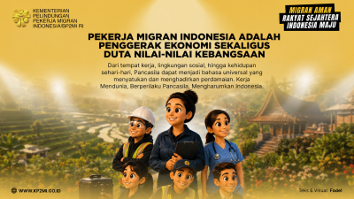Menteri P2MI Mukhtarudin Serukan Pekerja Migran Indonesia Tetap Berjiwa Pancasila di Kancah Global