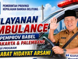 Gubernur Hidayat Arsani Luncurkan Ambulans Gratis 24 Jam bagi Warga Babel yang Berobat ke Jakarta dan Palembang