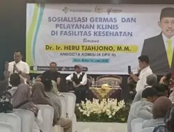 Heru Tjahjono Sosialisasi Germas di Blitar, Ajak Warga Manfaatkan Program Cek Kesehatan Gratis